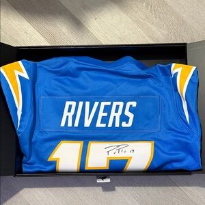Fanatics 2026 Philip Rivers #17 Blue Chargers Football Jersey (Autographed)